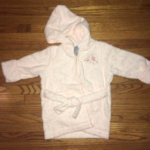 Baby Girl First Impressions Bathrobe, Baby Pink Cotton Bathrobe, Baby Bathrobe